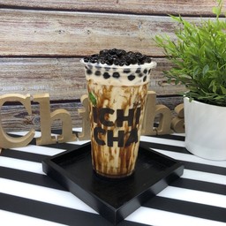 นมสดบราวน์ชูก้าไข่มุก