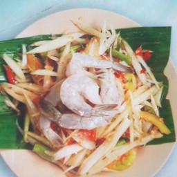 ส้มตำกุ้งสด