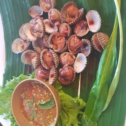 หอยแครงลวก