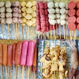 ลูกชิ้นทอด ปลาหมึกย่าง บาร์บีคิว วัยรุ่นพันล้าน หมู่บ้านกิตตินิเวศน์ ซอย 13