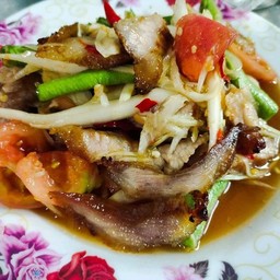 ตำคอหมูย่าง