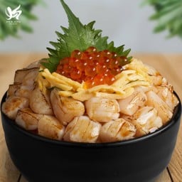 Hotate Ikura Don Set เซ็ตข้าวหน้าหอยเชลล์และไข่ปลาแซลมอน