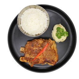 ซี่โครงหมูอบ BBQ พร้อมข้าว