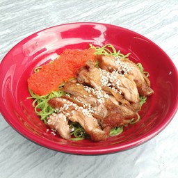 บะหมี่หยก(ไก่เทอริยากิไข่กุ้ง)
