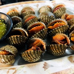 หอยแครงลวก