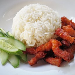 ข้าวหมูทอดตั่วเตี๋ยว ธรรมดา