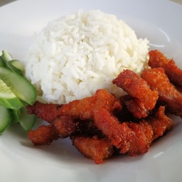 ข้าวหมูทอด พิเศษ