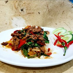 ข้าวกระเพราหมูสับ