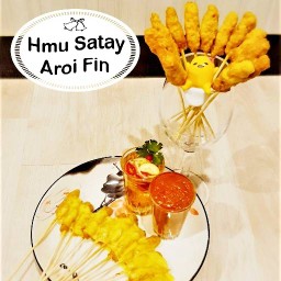 หมูสะเต๊ะ Aroi Fin จอมพล