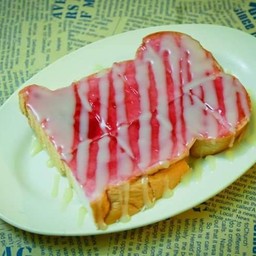 แยมบลูเบอร์รี่ราดนม