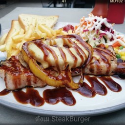 ชีส สเต็ก หมู Cheese pork steak