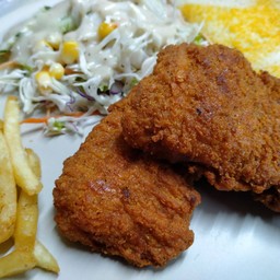 สเต็กไก่ทอด