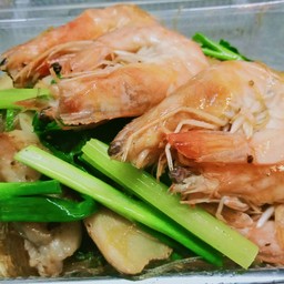 กุ้งอบวุ้นเส้น