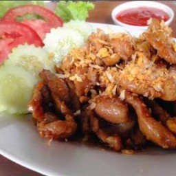 ทอดกระเทียม (กับข้าว)