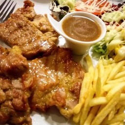 ชุดสเต๊กสันคอหมู-สันคอหมู