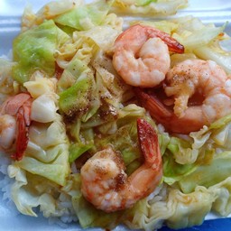 ข้าวกระหล่ำผัดกุ้ง
