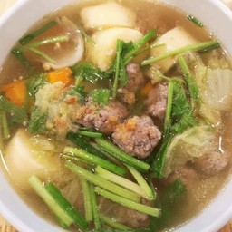 แกงจืดวุ้นเส้นหมูสับ