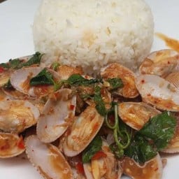 หอยลาย ผัดขี้เมา