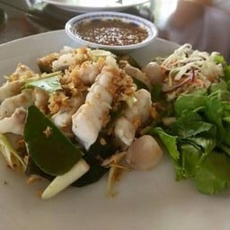 เนื้อปลาคังลวกจิ้ม