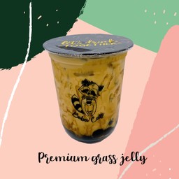 Premium grass jelly tea