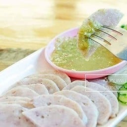 เอ็นหมูแผ่นลวก+น้ำจิ้มซีฟู๊ด