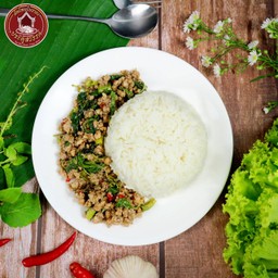 กะเพราหมูสับ