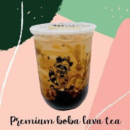 Premium boba lava tea