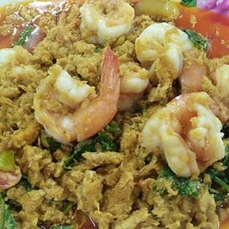 กุ้งผัดผงกะหรี่
