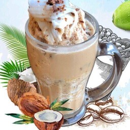 กาแฟโบราณปั่นมะพร้าวอ่อนกะทิสด