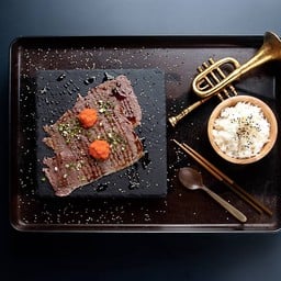 [โปรโมชั่นแรง2!!!] ข้าวหน้าเนื้อวากิว (Jumbo) พ่นไฟ