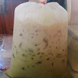 ชาเขียวเย็นหอมมันถุงกระดาษ
