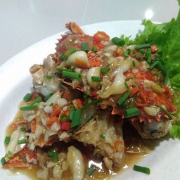 ปูไข่ผัดกระเทียมดอง ไซส์ S