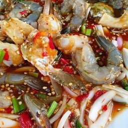 ตำปูม้ากุ้งสด