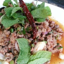 ลาบเนื้อสุก