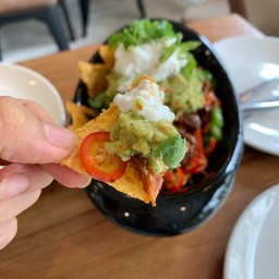 นาโชซี่โครงหมูบาบีคิว (ไม่มีกระดูก)