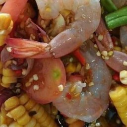 ตำข้าวโพดกุ้งสด