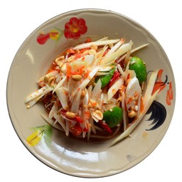 ส้มตำไทยไข่เค็ม