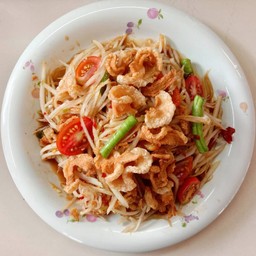 ส้มตำแคปหมู