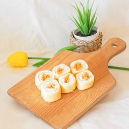 เครปโรลนมสดฮอกไกโดฝอยทอง