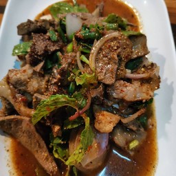 หมูน้ำตก+ตับline