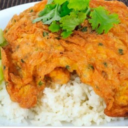 ข้าวราดไข่เจียวหมูสับ