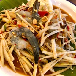 ตำกุ้งสด