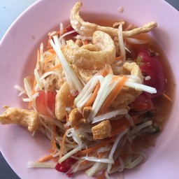 ส้มตำลาวแคปหมู