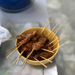 หมูปิ้งโบราณ@ขนมจีนยายจันทร์