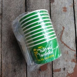 ถ้วยกระดาษ พร้อมช้อน 10 ชุด