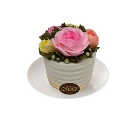 เค้กดอกไม้ วนิลา 3 นิ้ว