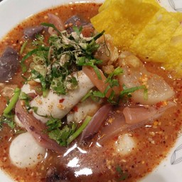 ก๋วยเตี๋ยวเย็นตาโฟทรงเครื่องต้มยำ