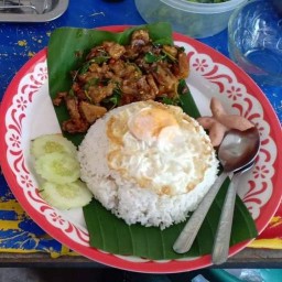 จิ๊กโก๋กะเพราถาด