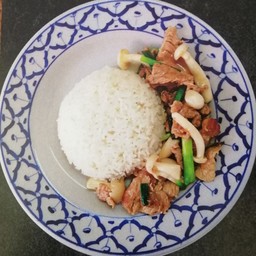 ข้าวไก่น้ำมันหอย