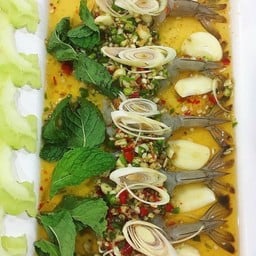 กุ้งแช่น้ำปลา Shrimp in Spicy Fish Sauc